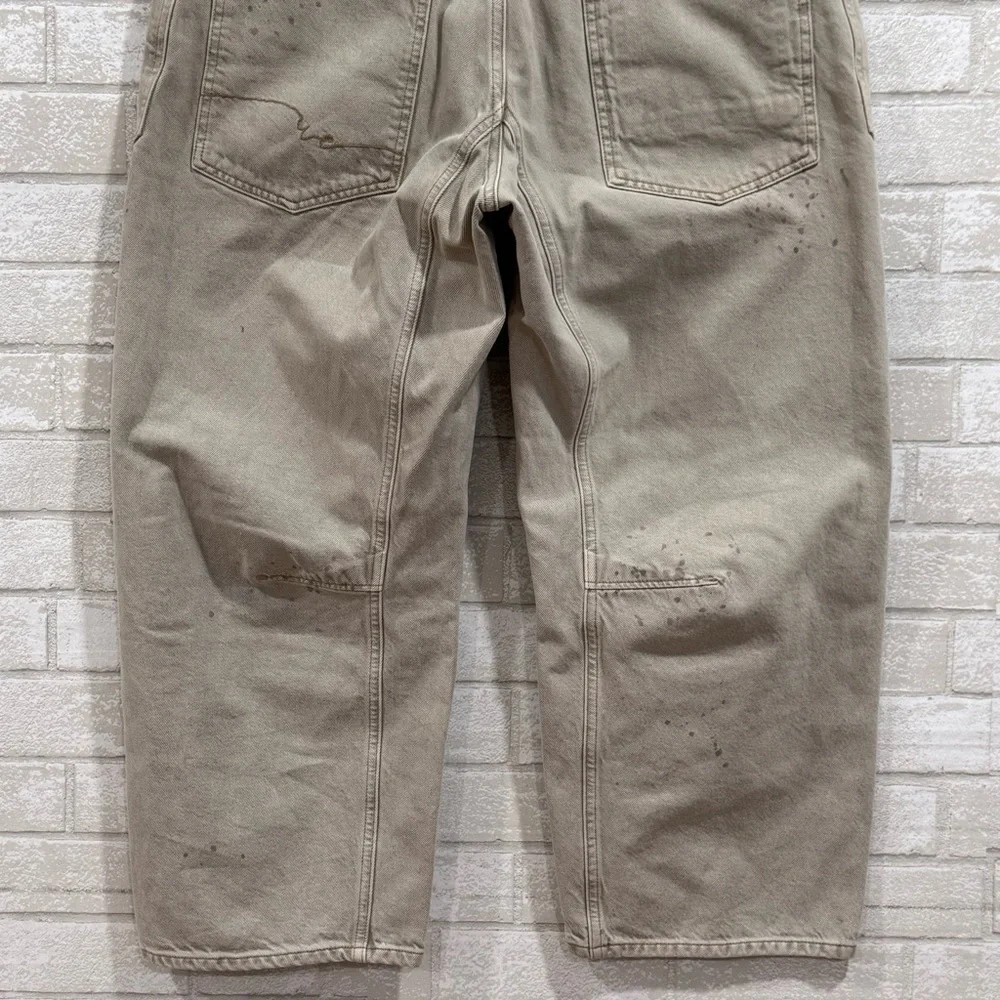 FREE PEOPLE WE THE FREE MOXIE LOW SLUNG PULL ON BARREL JEANS - JETTY - SZ - 29 - Picture 6 of 13